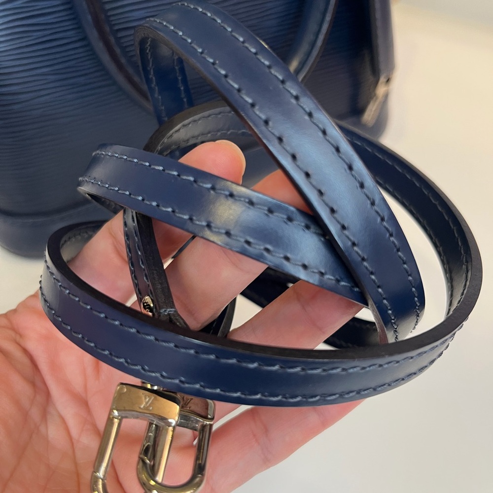 🎀LOUIS VUITTON Indigo Epi Leather Alma BB Bag - Picture 10 of 15